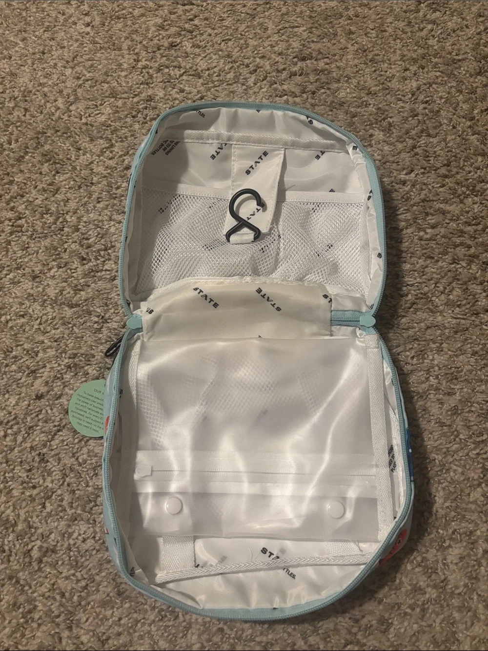 NWT State Bags Bensen Dopp Kit Airplanes